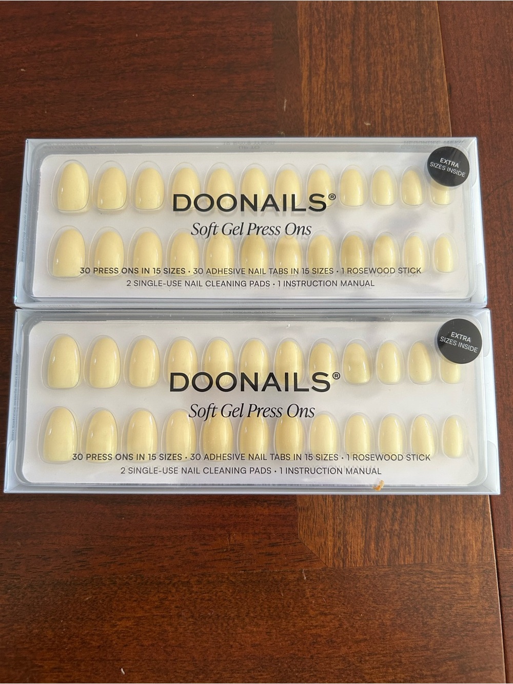Doonails Soft Gel Press-On Nails - Short Round Lemon Shorbet